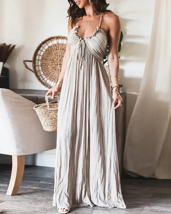 Antonella | Ärmelloses Damenkleid für Damen mit V-Ausschnitt