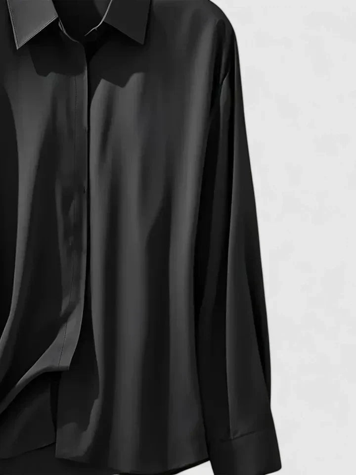 Ellen | Elegantes Button-Down-Oberteil für Damen mit langen Ärmeln