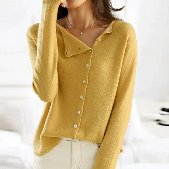 BEATRICE | Strickpullover für Damen mit V-Ausschnitt und langen Ärmeln