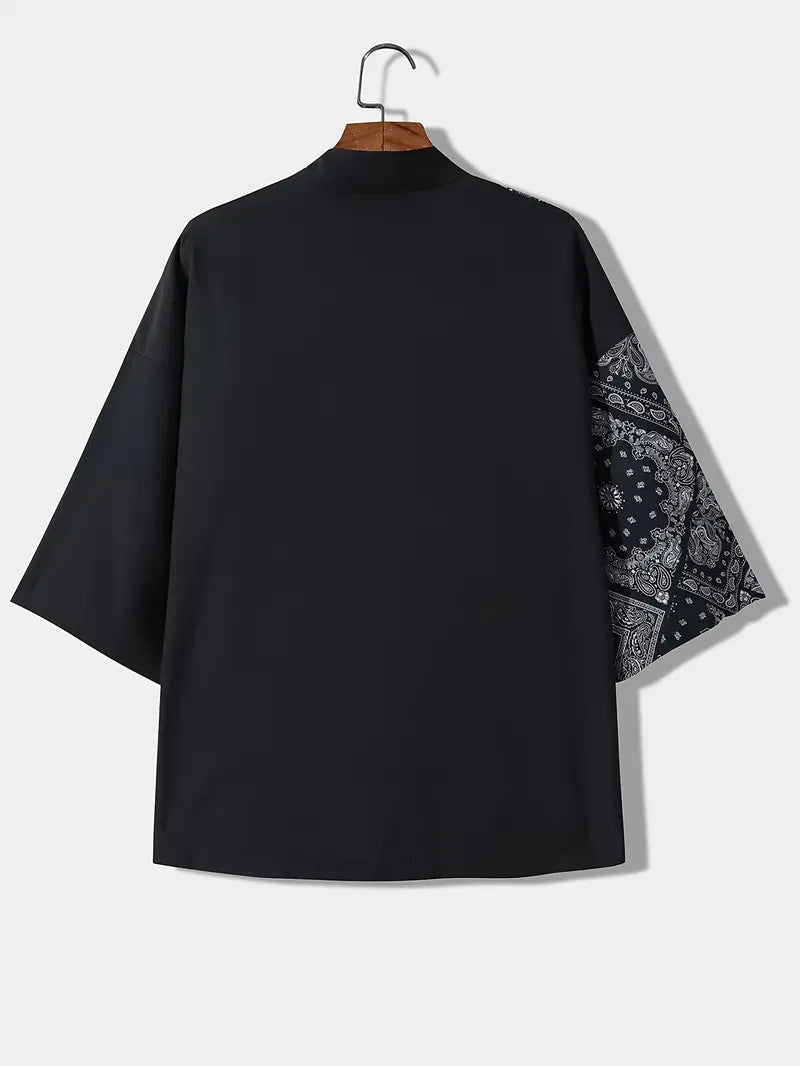 Aki | Leichter Kimono-Cardigan für Herren mit 3/4-Ärmeln