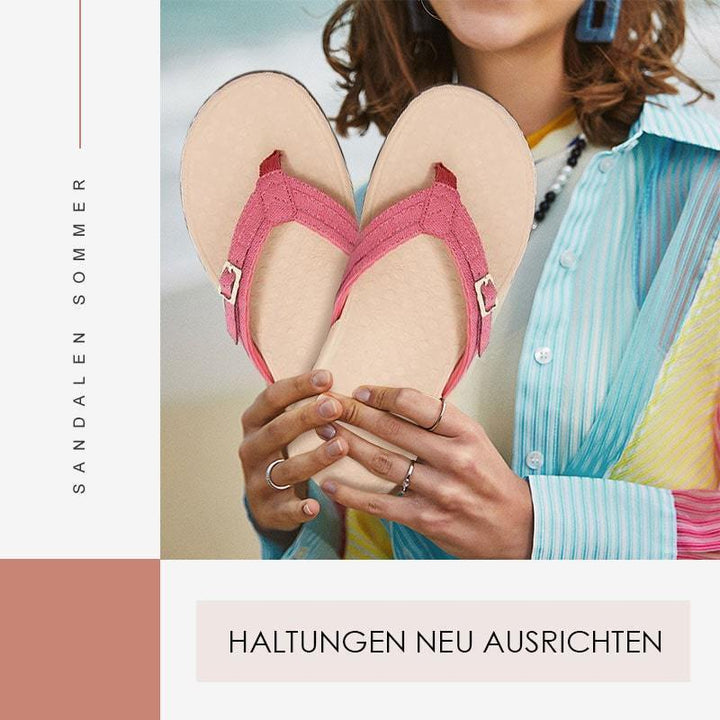 Giuseppina | Orthopädische Sommersandalen für Damen mit flachem Absatz