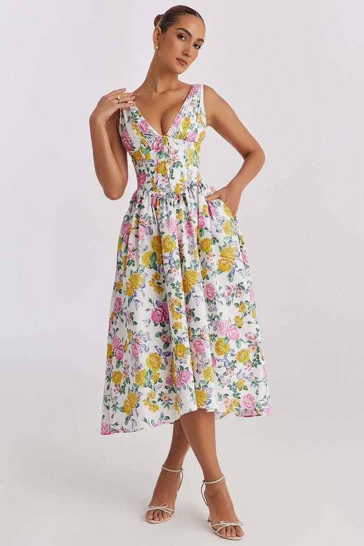 Aeliana | Elegantes, schmeichelhaftes Sommerkleid für Damen