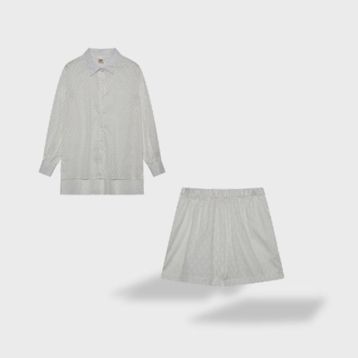Marriane | Elegante Raffinesse Ensemble für Damen mit V-Ausschnitt und 3/4-Ärmeln