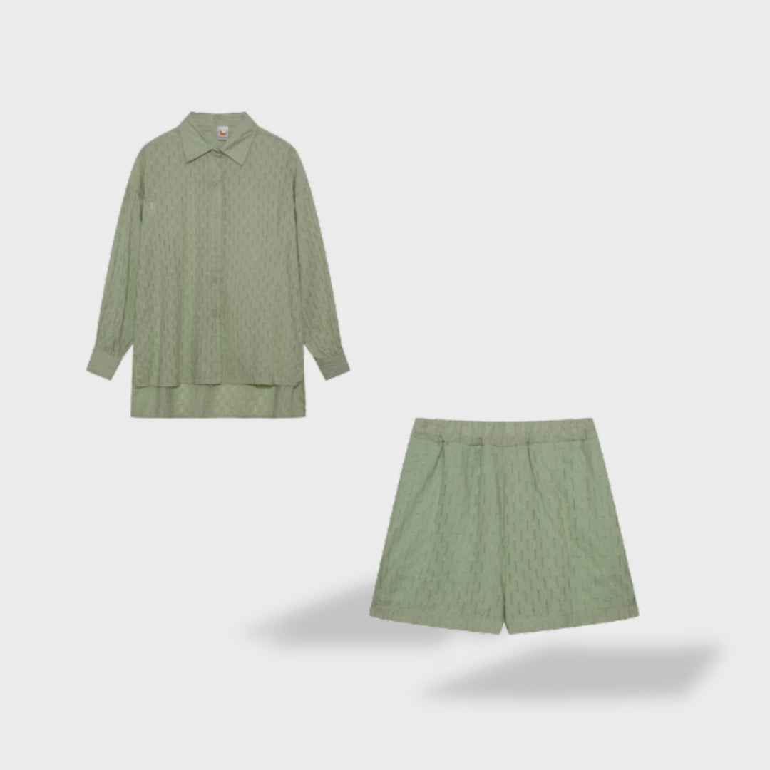 Marriane | Elegante Raffinesse Ensemble für Damen mit V-Ausschnitt und 3/4-Ärmeln