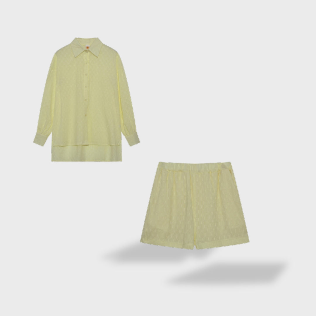 Marriane | Elegante Raffinesse Ensemble für Damen mit V-Ausschnitt und 3/4-Ärmeln