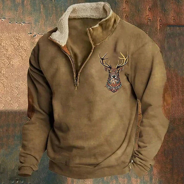 Marco | Pullover für Herren mit Viertelreißverschluss und Stehkragen
