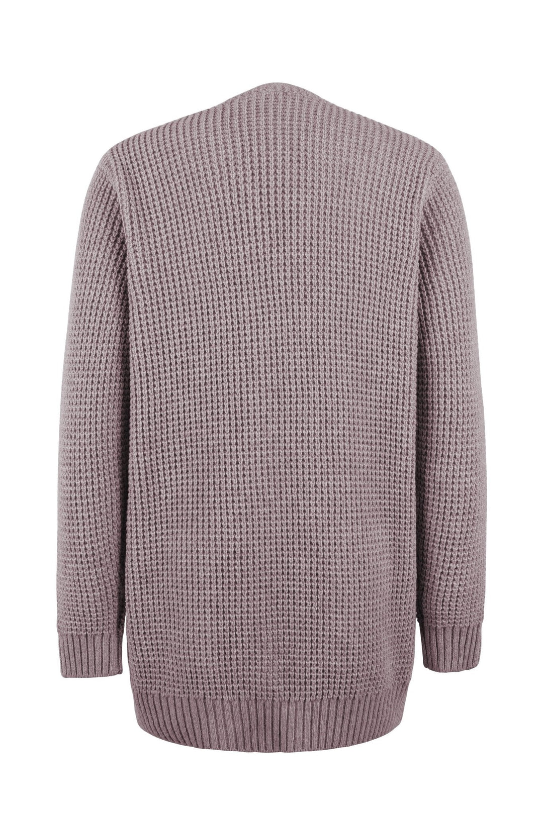 Esmae | Lange Strickjacke für Damen mit V-Ausschnitt und langen Ärmeln