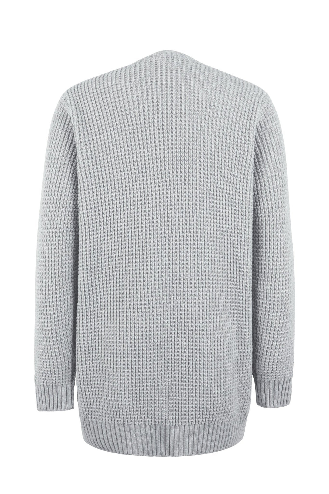 Esmae | Lange Strickjacke für Damen mit V-Ausschnitt und langen Ärmeln