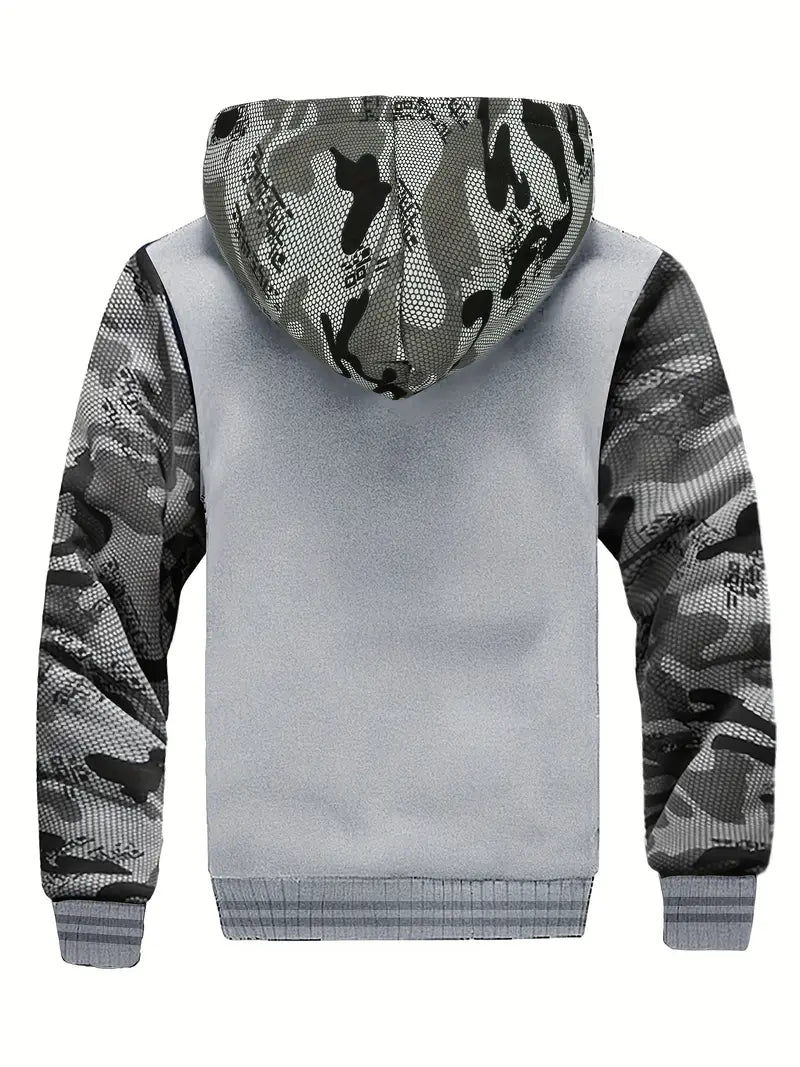 Noah | Warme Herren Jacke mit Kapuze und langen Ärmeln