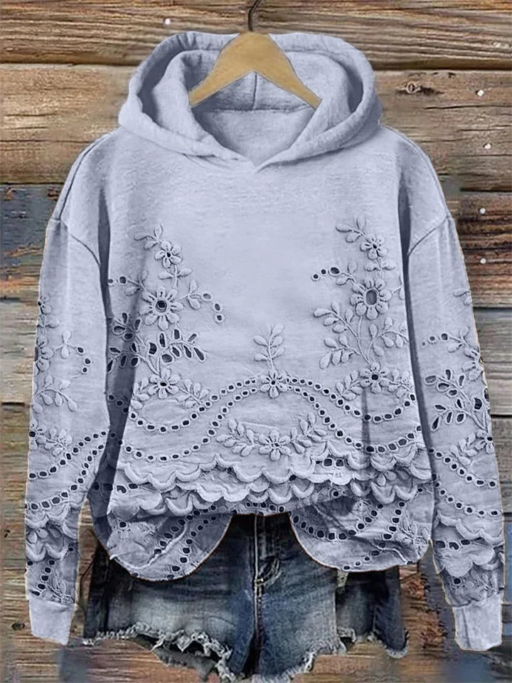Regine | Gemütlicher Hoodie für Damen mit floralem Print
