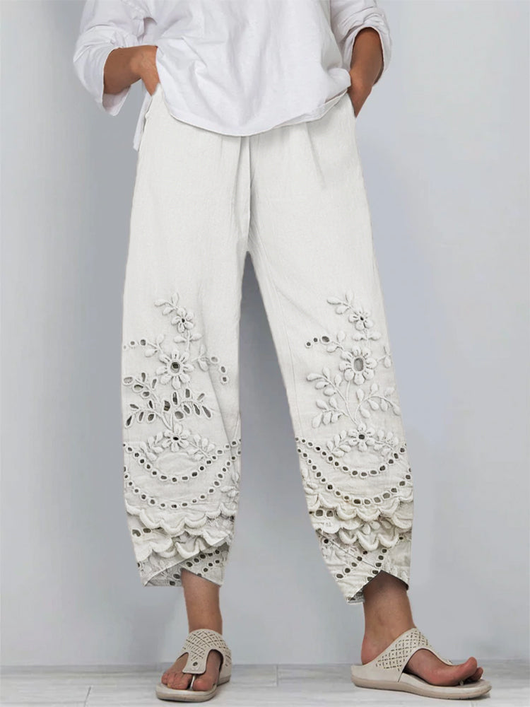 Noelya | Bedruckte Hose mit Blumenmuster