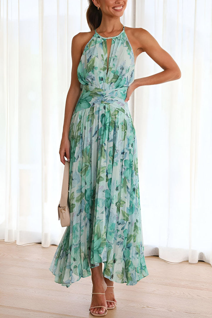Valeria | Maxikleid Elegante Leichtigkeit für Damen mit Blumenmuster