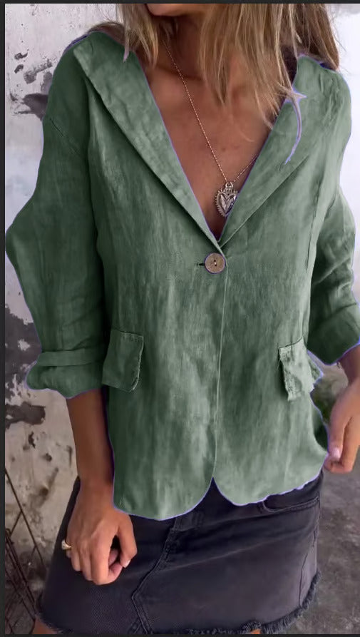 Ellie | Minimalistischer Blazer mit langen Ärmeln
