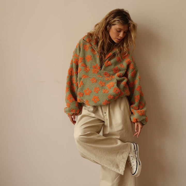 Daisy | Bloom Cozy mit Blumenmuster Weste