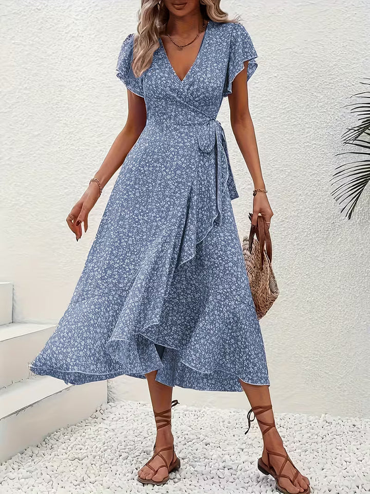 Elara | Fließendes, Bauch-umspielendes Wickelkleid für Damen