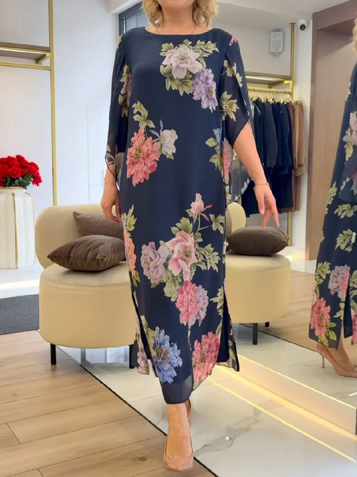 Leichtes Maxikleid für Damen mit floralem Druck für ultimativen Komfort