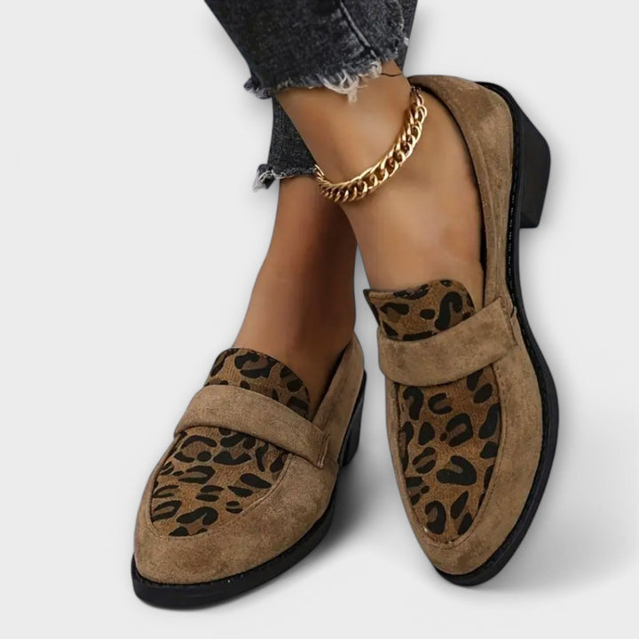 Karla | Stilvolle Leopardenmuster Damenfußbekleidung für Damen