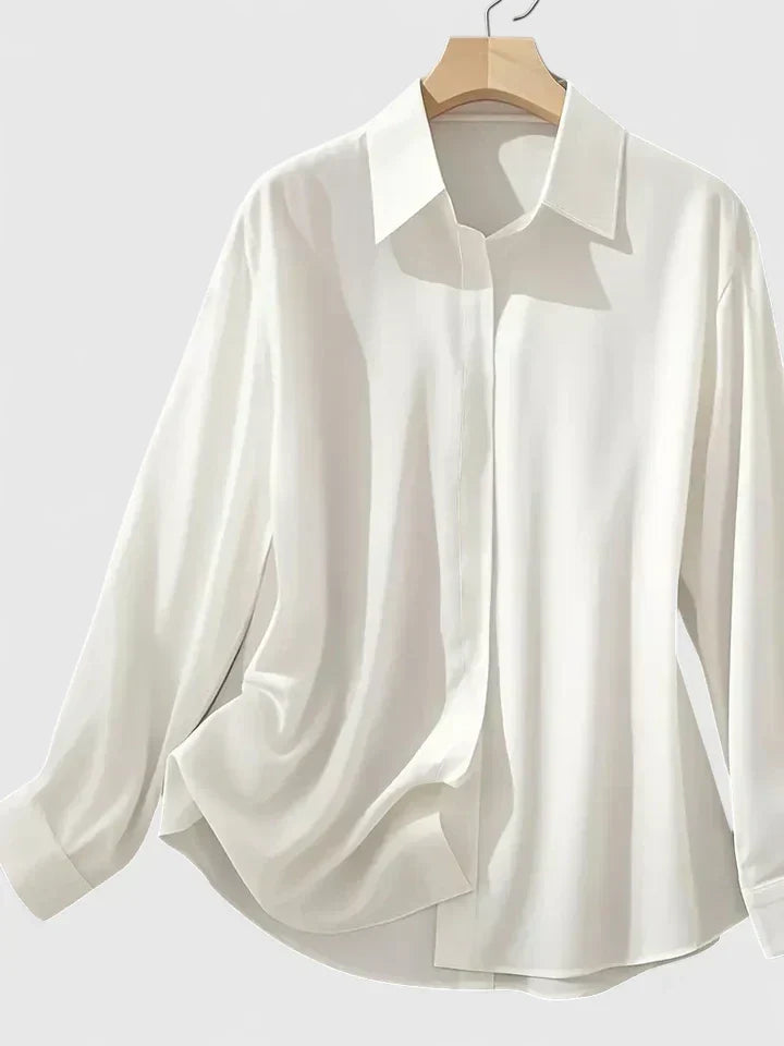 Ellen | Elegantes Button-Down-Oberteil für Damen mit langen Ärmeln