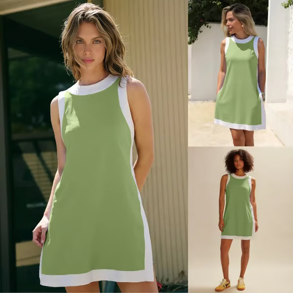 Nadia | Breeze Entspanntes Minikleid für Damen mit Leoparden-Print