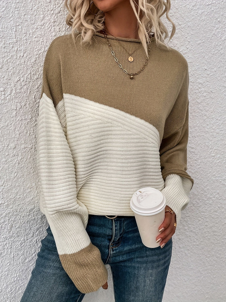 Zelda | Eleganter Color Block Pullover