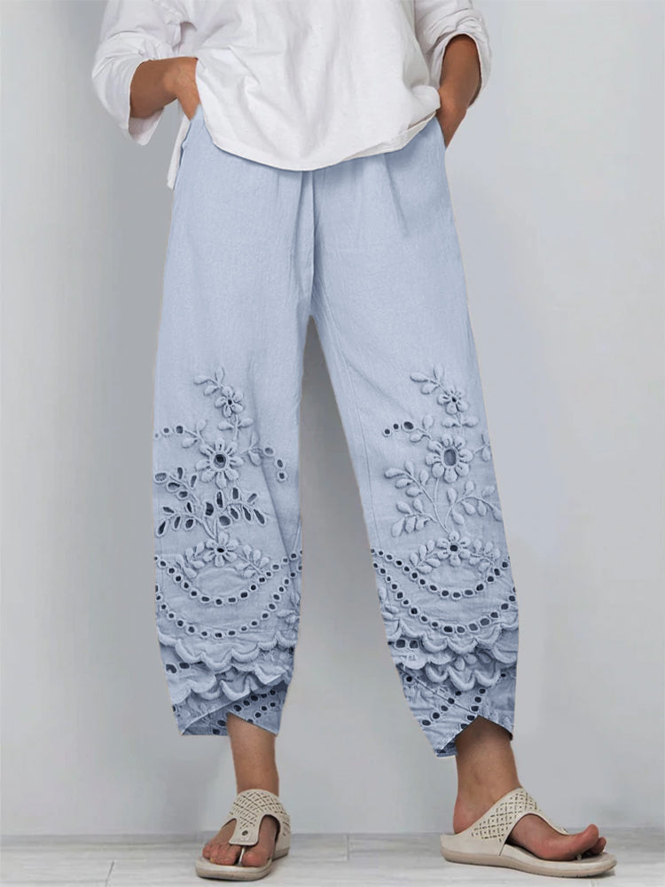 Noelya | Bedruckte Hose mit Blumenmuster
