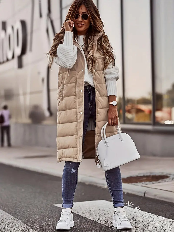 Marzia | Mantel für Damen mit Kapuze und Knöpfen Auf Der Vorderseite