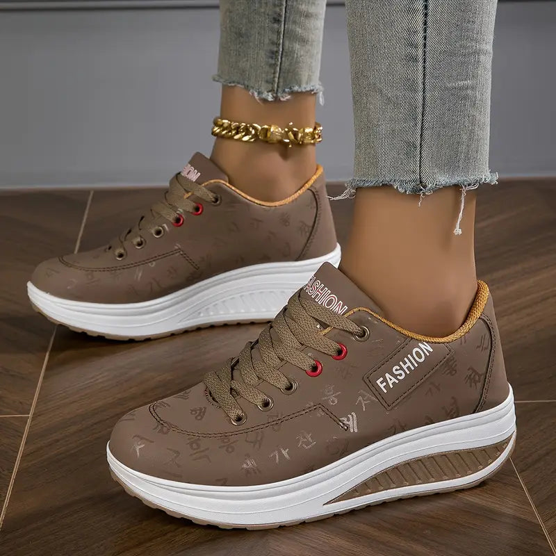 Atmungsaktive Plattform-Sneaker für Damenmode für Damen