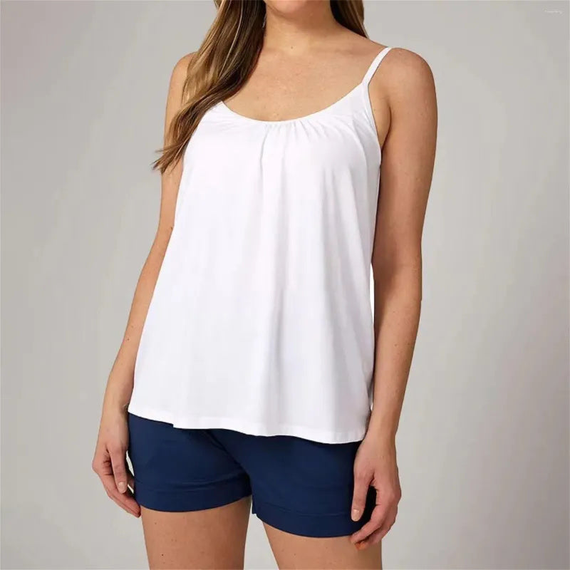Carmila | Entspanntes Tanktop mit Rundhalsausschnitt und langen Ärmeln