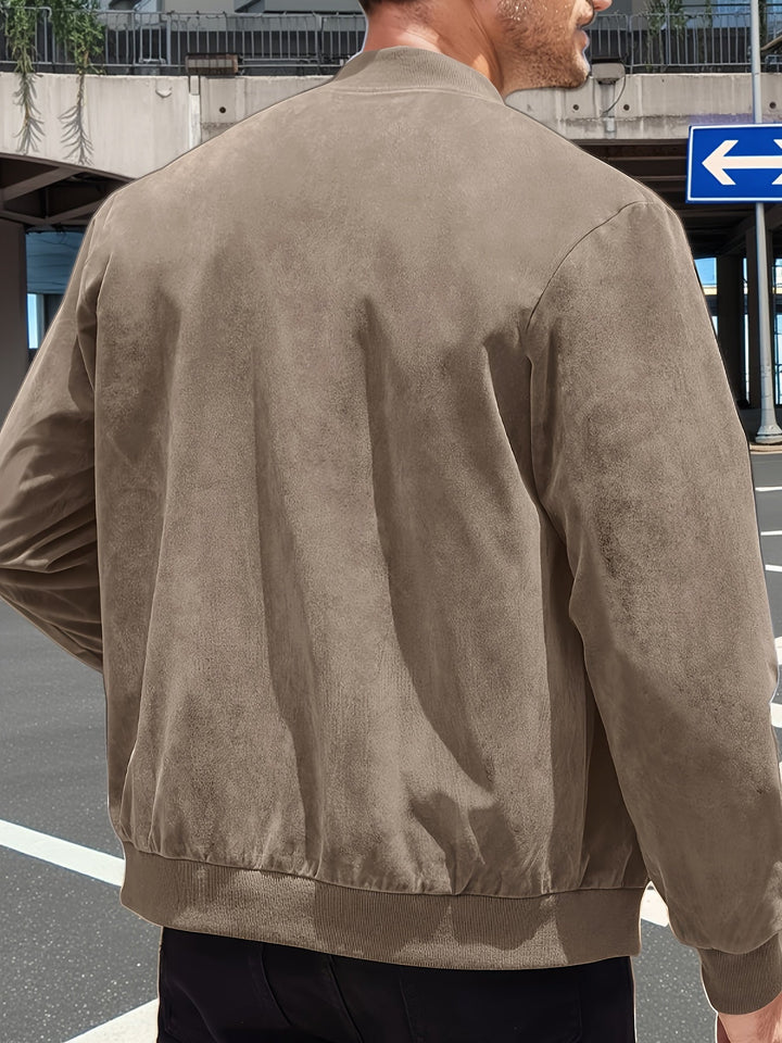 Mason | Stilvolle Zip-Up Jacke für Herren mit Stehkragen und langen Ärmeln