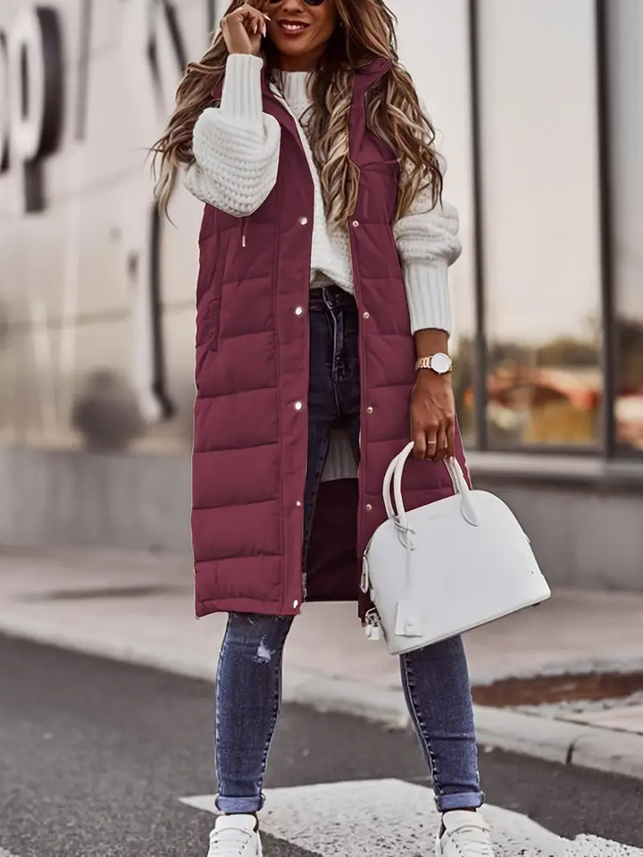 Marzia | Mantel für Damen mit Kapuze und Knöpfen Auf Der Vorderseite