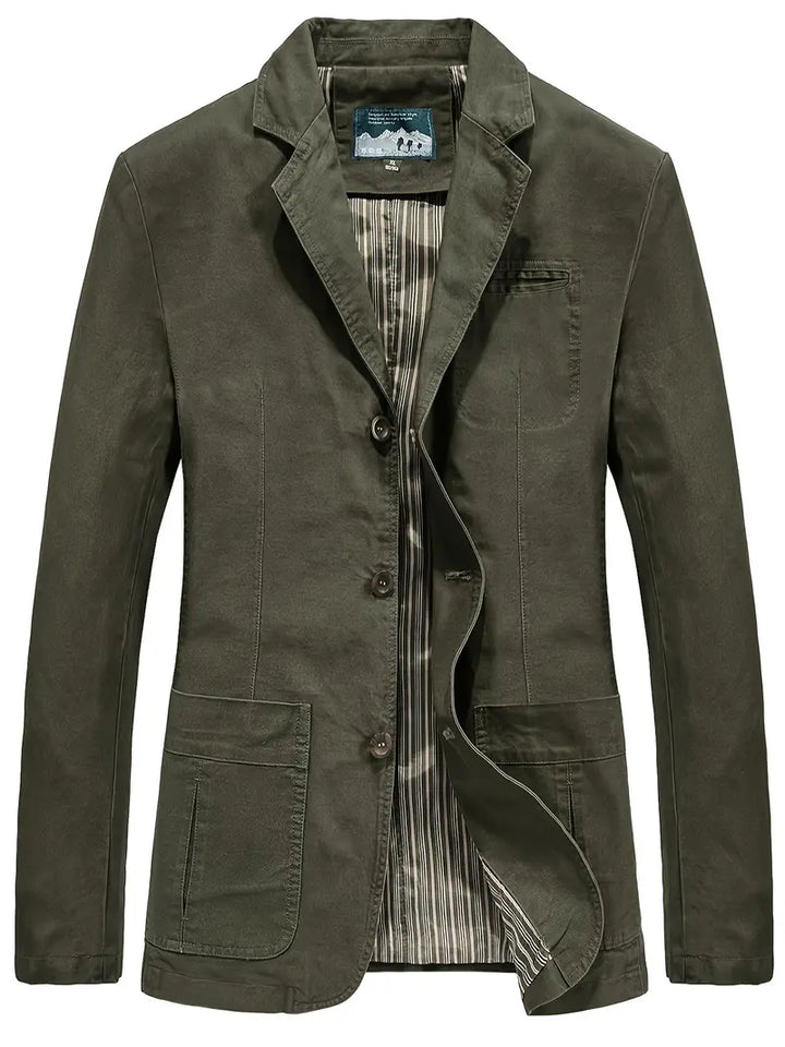Lässige Herrenjacke für Herren mit langen Ärmeln