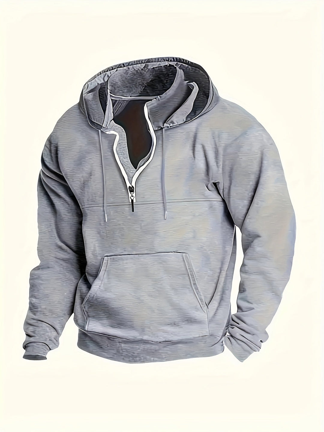 Tommie Herren Sweatshirt mit Reißverschluss, Kapuze und langen Ärmeln
