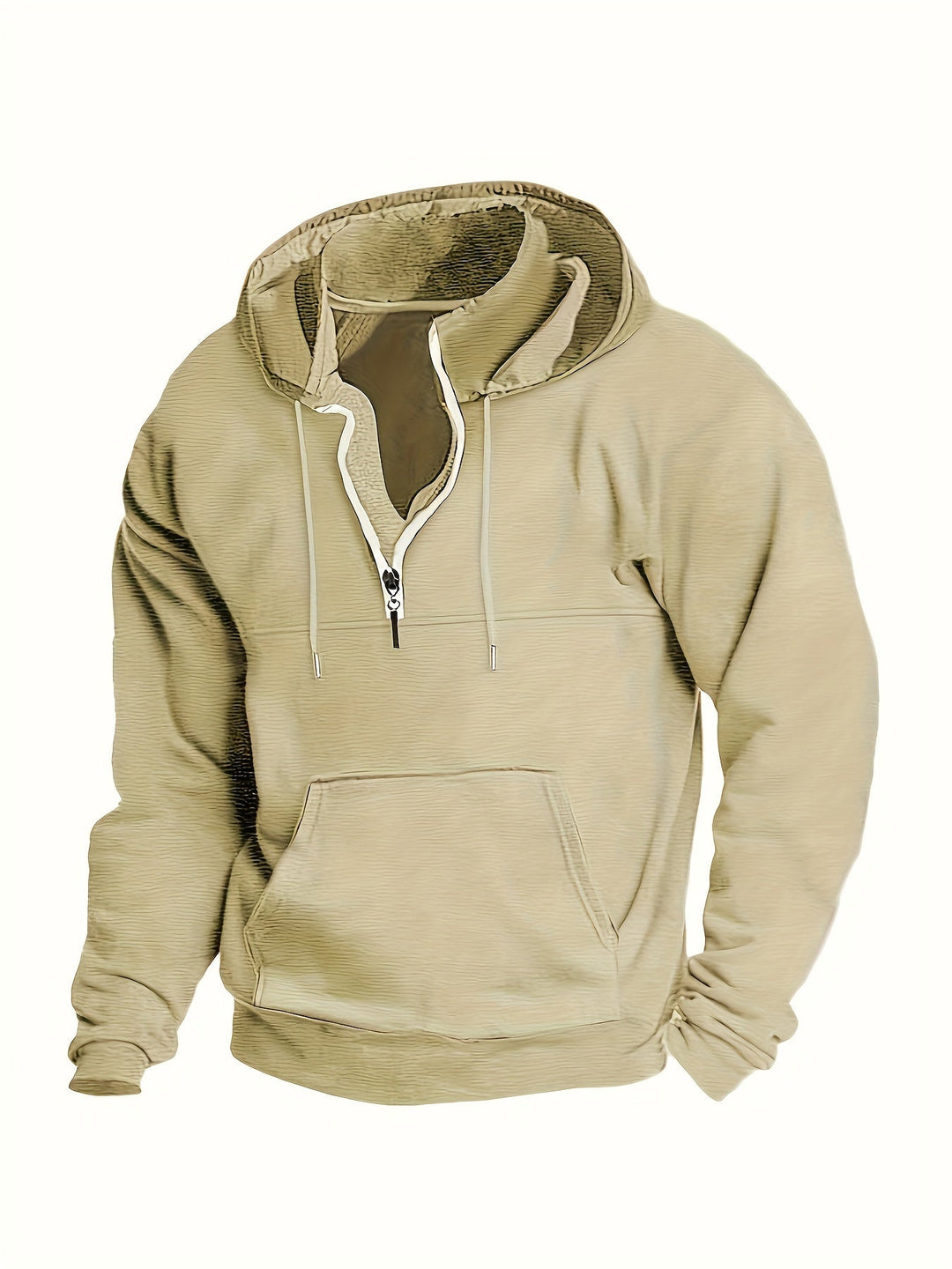 Tommie Herren Sweatshirt mit Reißverschluss, Kapuze und langen Ärmeln
