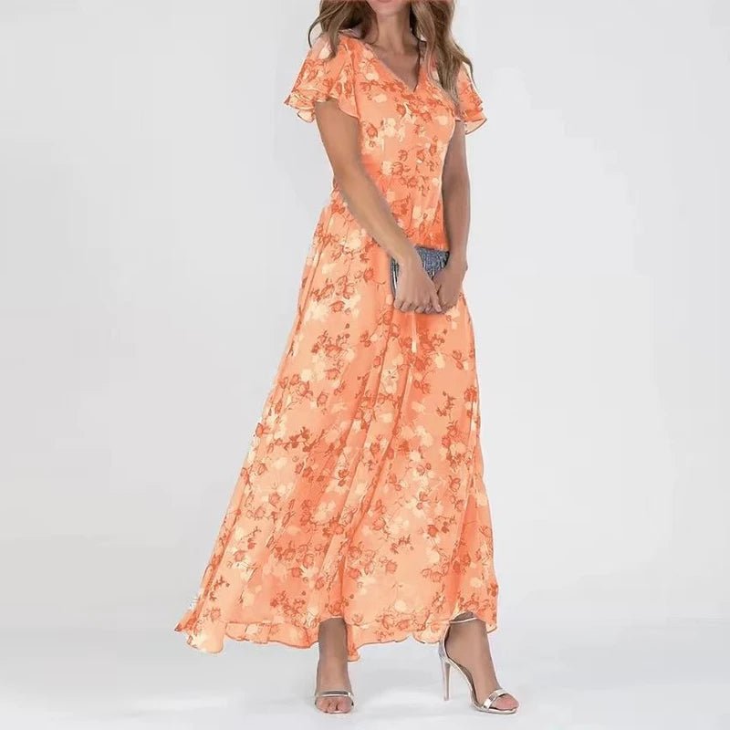Zia | Glamouröses Maxikleid für Damen mit Bauchbedeckung