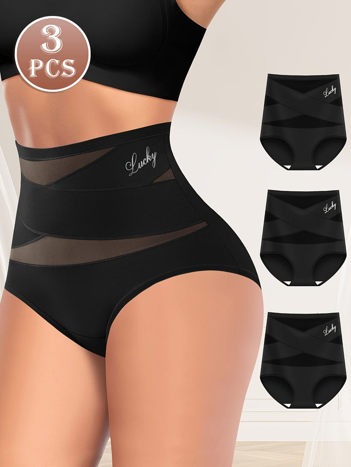 Elvy | Damen Hohe Taille Bauchkontrolle Slips