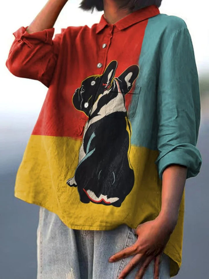 Miller | Hundekunstshirt mit langen Ärmeln