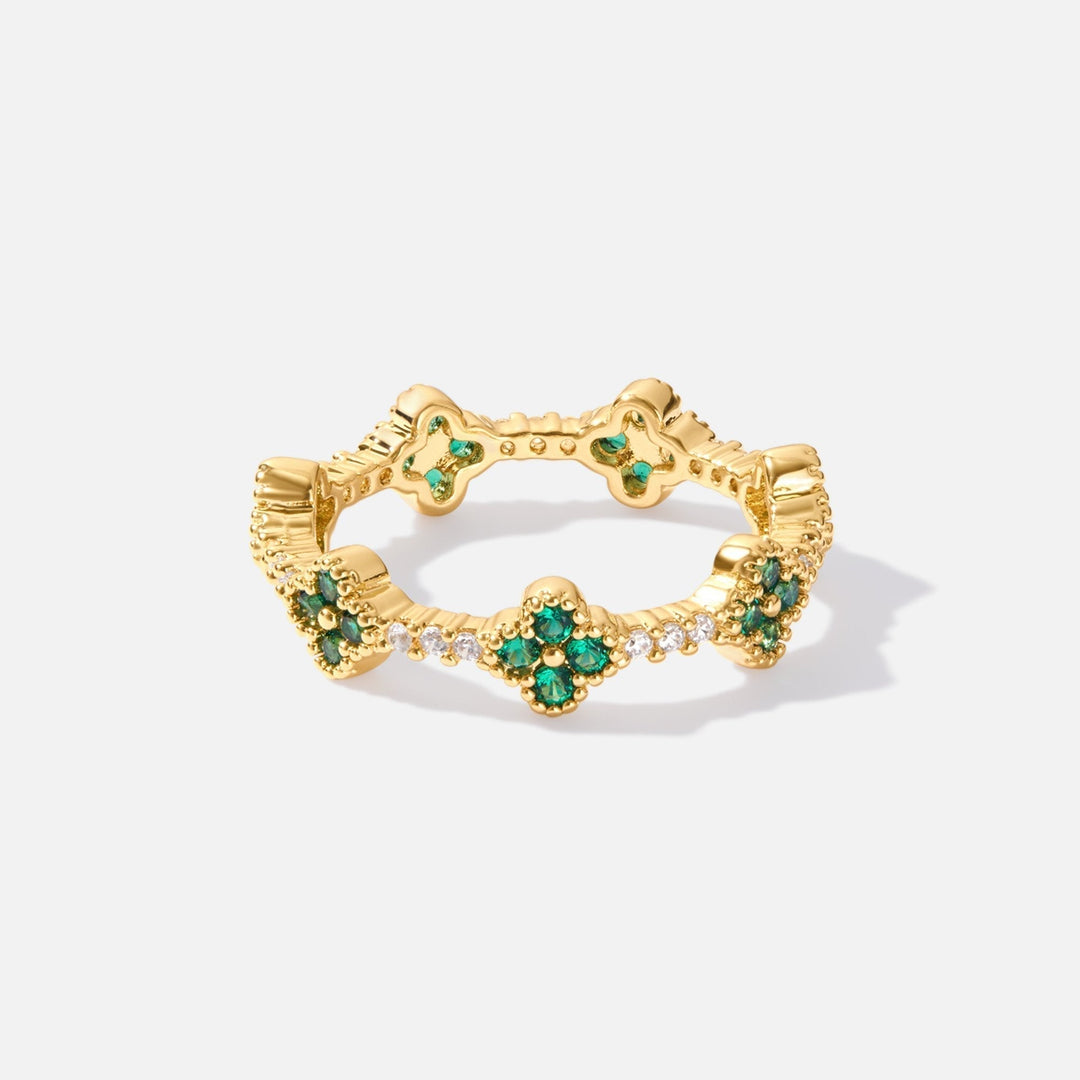 Marisol | Ring aus Kristall in Form eines Kleeblattes für Damen