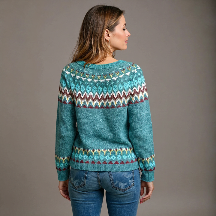 Sofia | Vintage Handgefertigter Isländischer Pullover für Damen