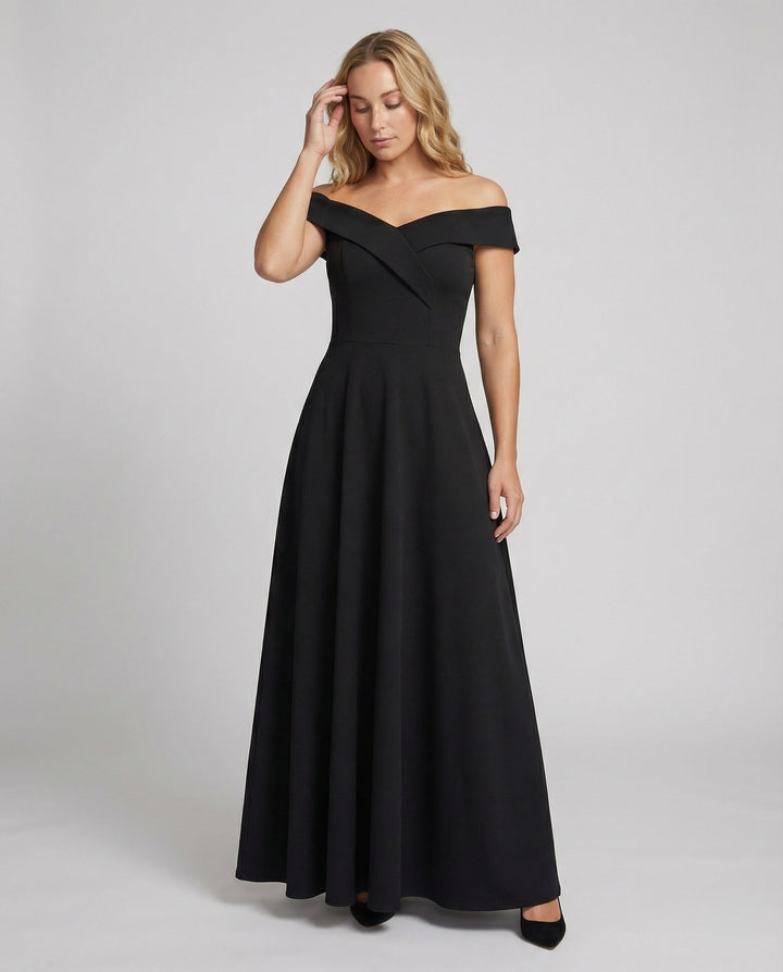 Frieda | Damen Maxikleid im Off-Shoulder-Stil
