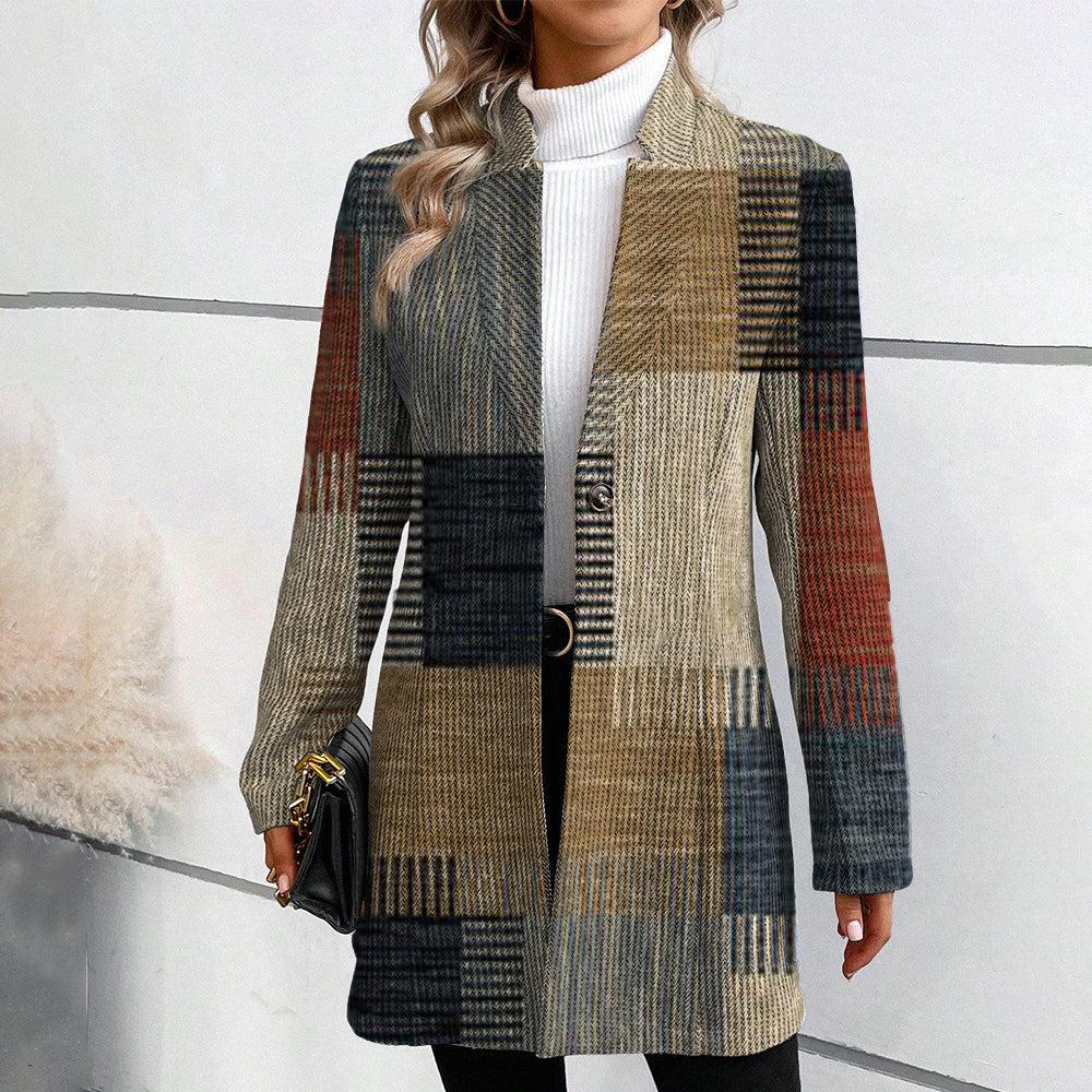 Myrthe | Eleganter Damen-Blazer mit Rundhalsausschnitt und langen Ärmeln