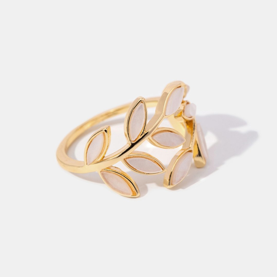Olga | Goldblatt Ring für Damen