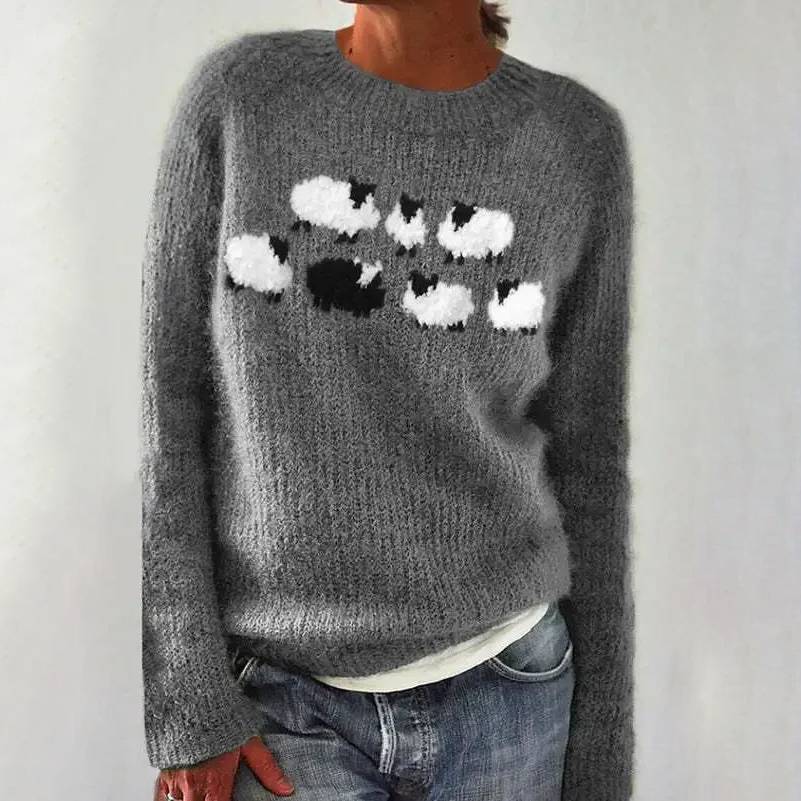 Lina | Bequemer süßer Schafpullover