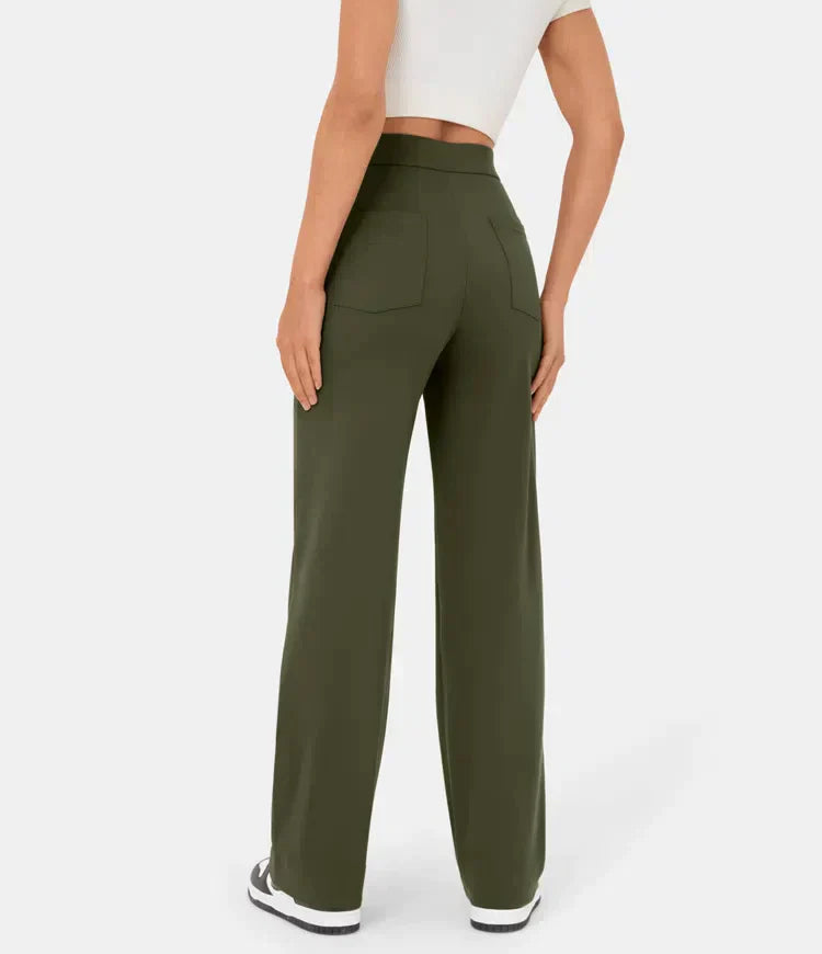 Lynn | Perfekt sitzende Hose für Damen mit geradem Bein und hohem Bund