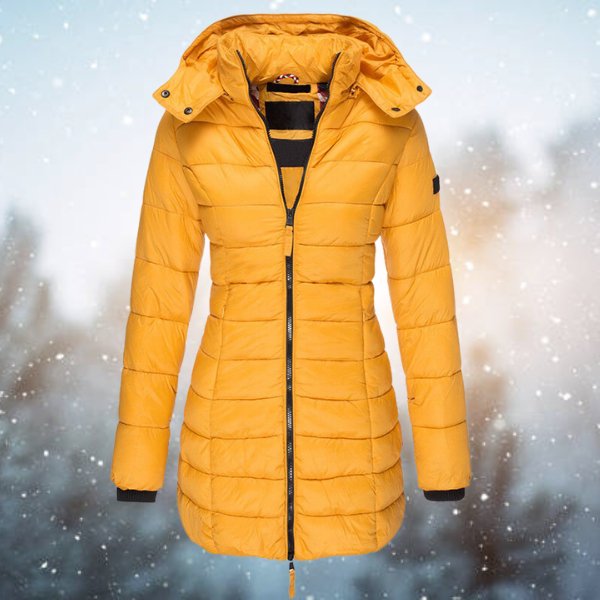Pietro | Daunenjacke für Damen mit Kapuze und langen Ärmeln