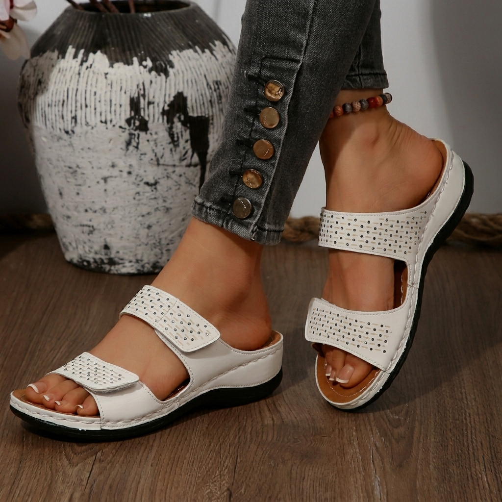 Damen Freizeit Orthopädische Sandalen mit Atmungsaktivem Hohldesign
