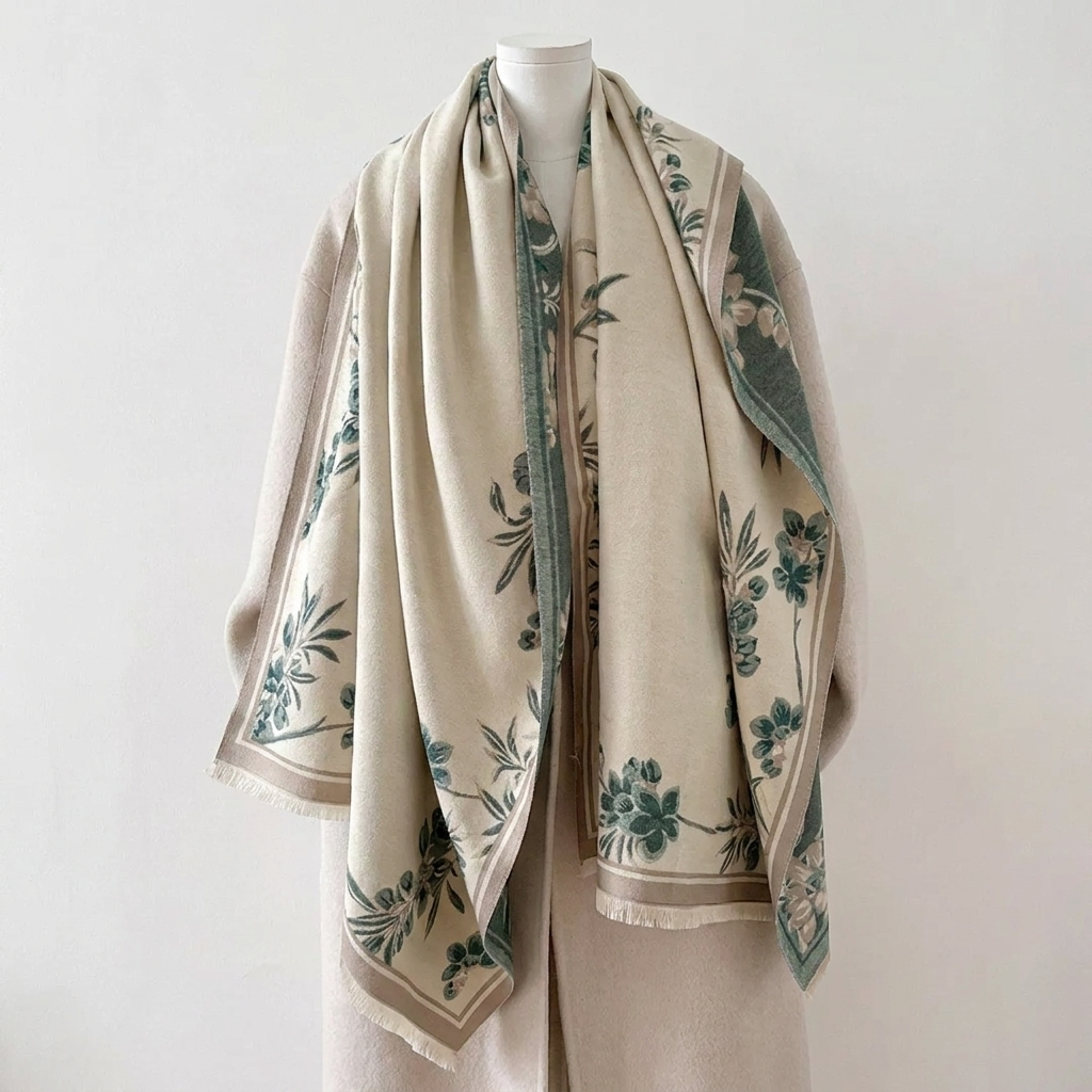 Juliette Bloom Wickelschal für Damen mit Blumenmuster