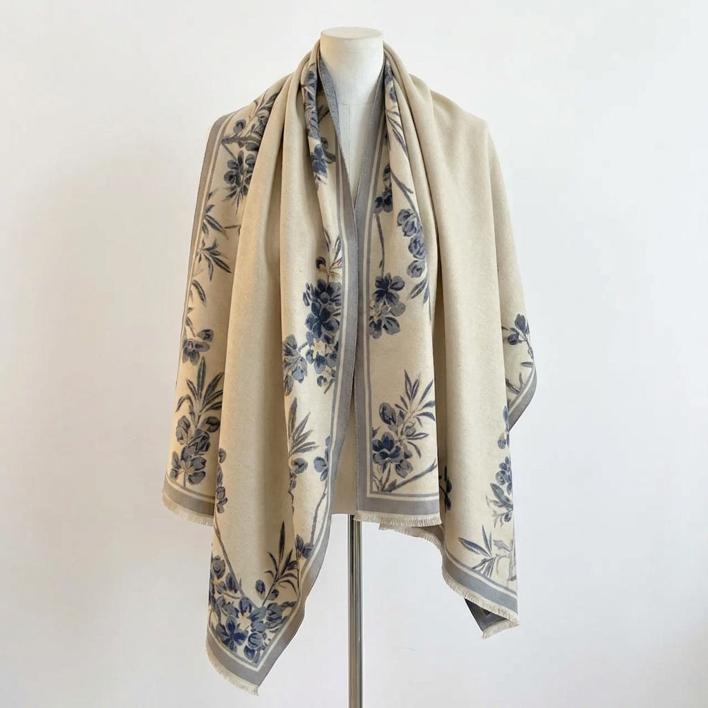 Juliette Bloom Wickelschal für Damen mit Blumenmuster