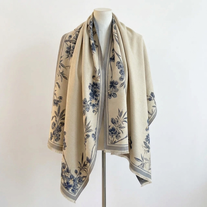 Juliette Bloom Wickelschal für Damen mit Blumenmuster