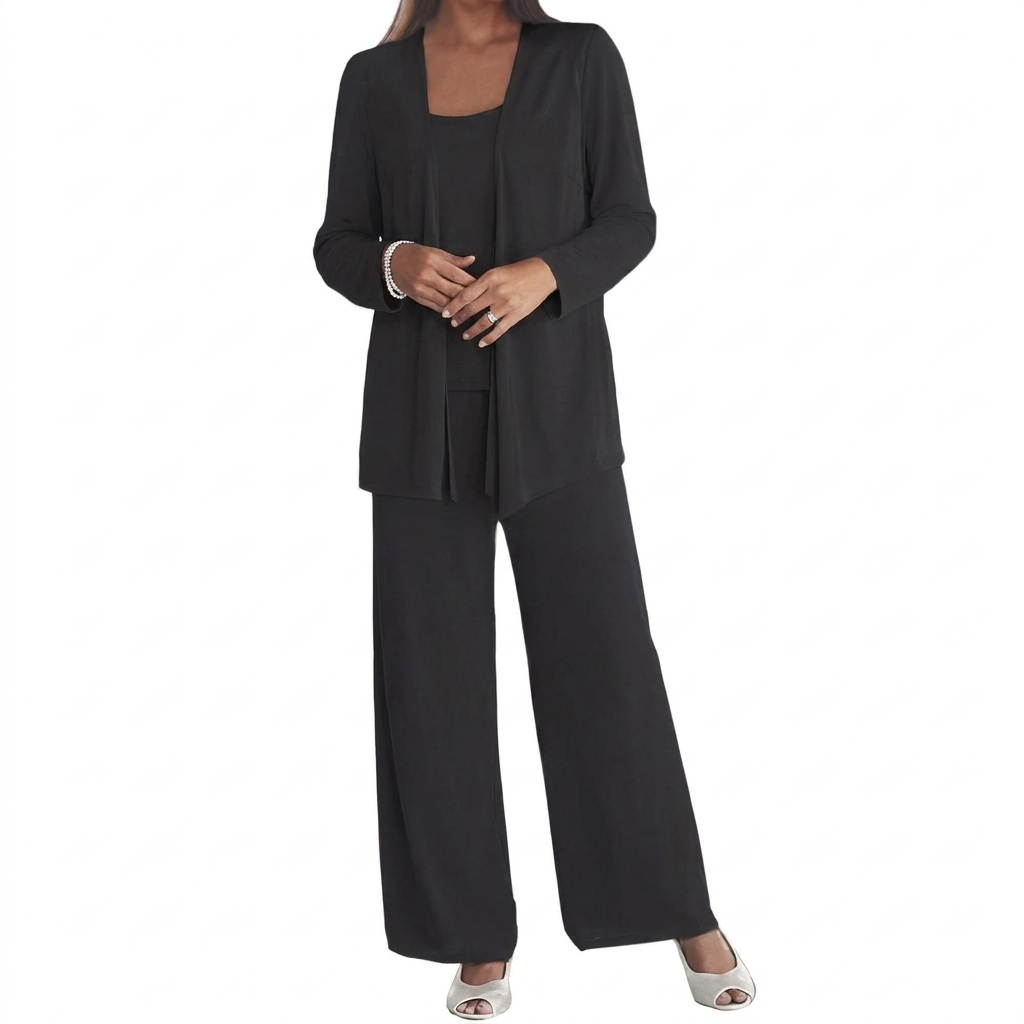Damen Pailletten Langarm-Set