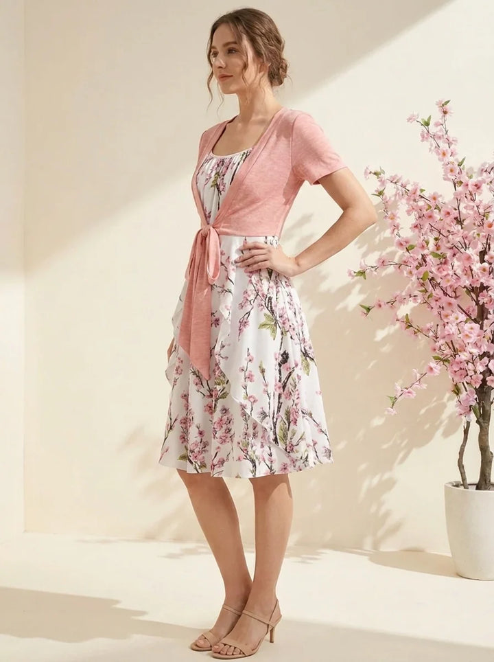 Ellie | Damen Blumen-Midikleid
